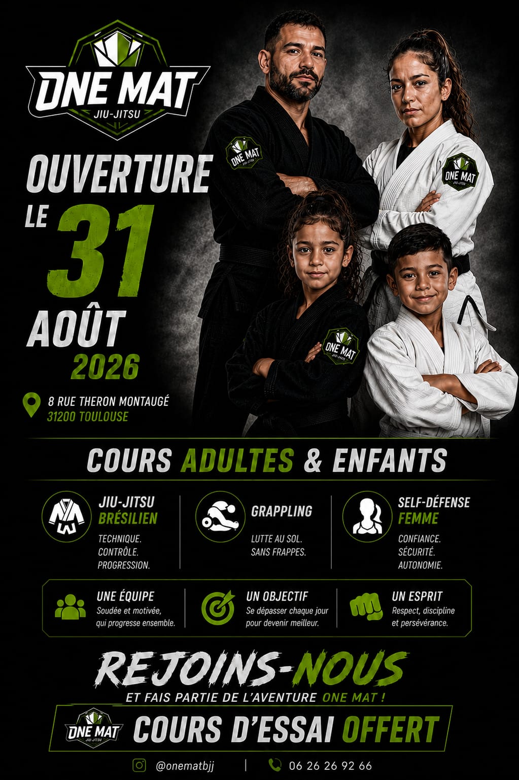 Cours Adultes, Enfants et 100% Femmes