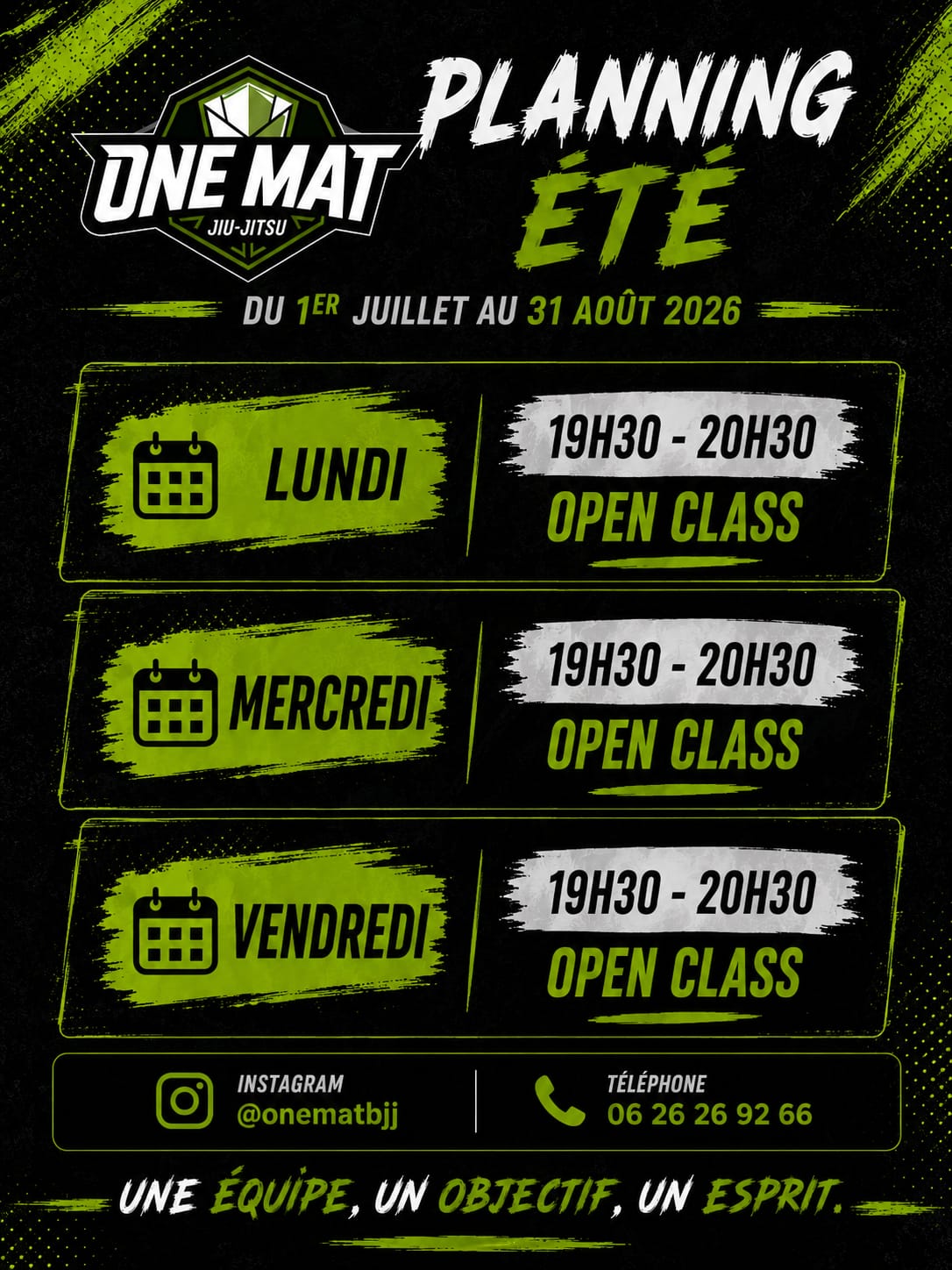 Planning Été