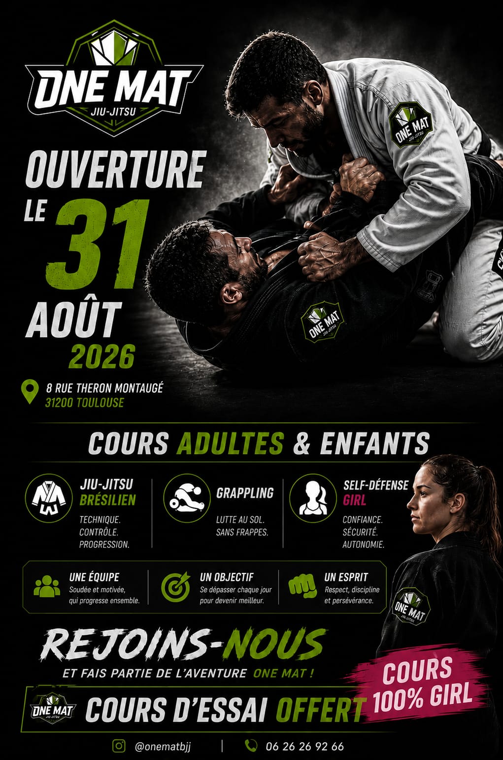 Cours Adultes, Enfants et 100% Femmes